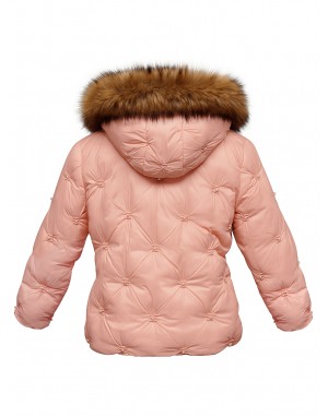 Girls Jacket Quilted Bubblegum